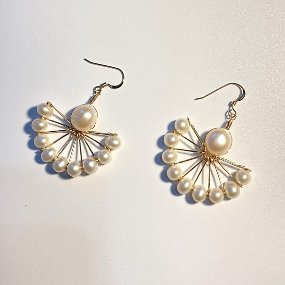 Jewelry - Handmade earrings- Pearl earrings, Fresh water pearls, Baroque pearls
